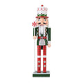 Wooden Christmas Soldier Nutcracker Decorations 15 Inch Green P2656