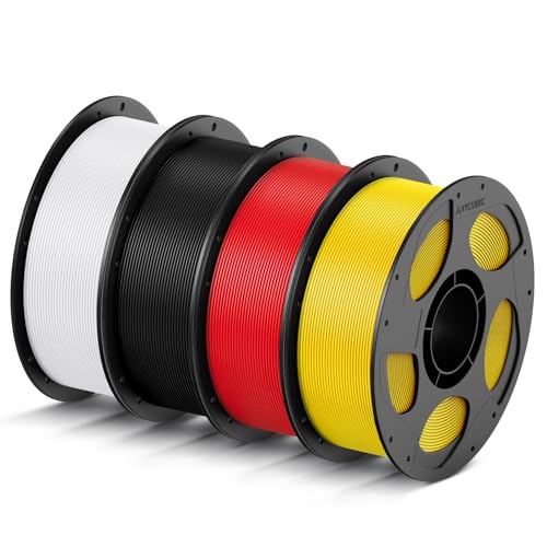 ANYCUBIC High Speed 3D Printer Filament 1.75mm Bundle, Rapid PLA, 2KG Blue + Bright Red B284
