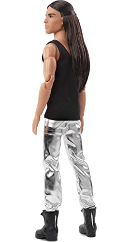 Barbie Signature Looks Ken Doll Long Brunette Hair Posable Fashion Doll Z282994