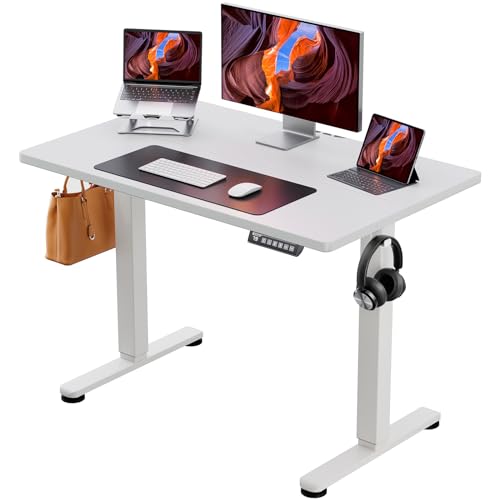 ErGear Height Adjustable Electric Standing Desk 48 x 24 Inches, Walnut S608