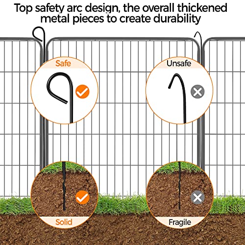 Yaheetech 8 Panels Dog Playpen, Metal 32" Dog Fence with Storage Bag S858