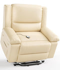 GarveeHome Power Lift Recliner Chair with Heat and Massage, Faux PU, for Elderly I162
