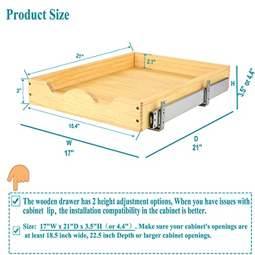 OCG Pull Out Drawers for Cabinets 14"W x 21"D P373425