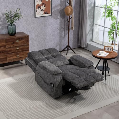 Lift Chair Recliner with Massage and Heat, Heavy Duty for Seniors, Brown V12888