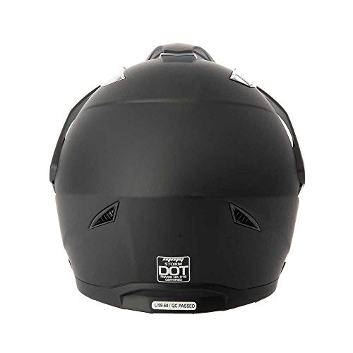 MMG Dual Sport Full Face Motorcycle Helmet Matte Black Small S59330