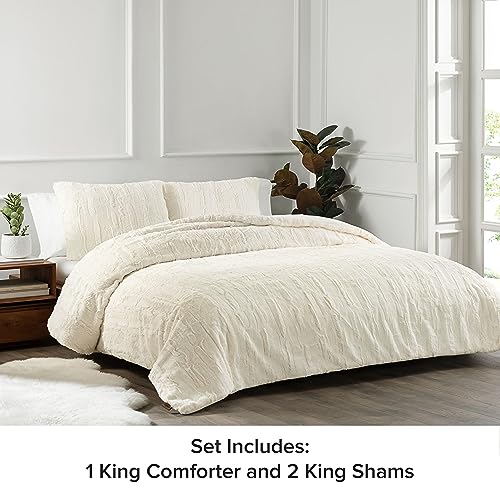 UGG Alondra Full-Queen 3-Piece Faux Fur Comforter Set with Two Pillow Shams I531