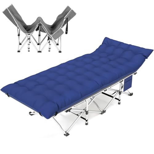 Folding Camping Cot for Adults, Heavy Duty with Carry Bag, Portable Outdoor Travel Cot E9127