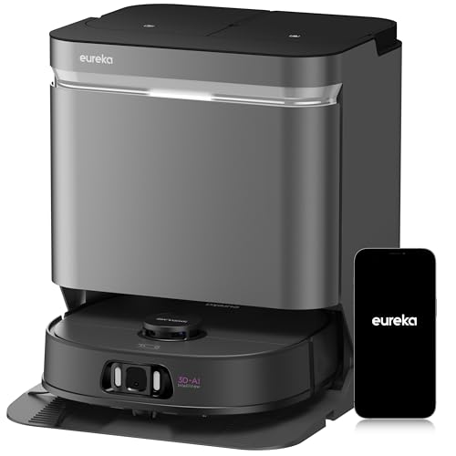 Eureka E20 Plus Robot Vacuum and Mop with Bagless Self-Emptying Station M765