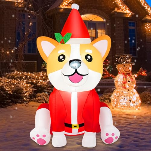B&D 12FT Giant Christmas Inflatables Snowman Outdoor Decorations with Rotating LED Lights B36000