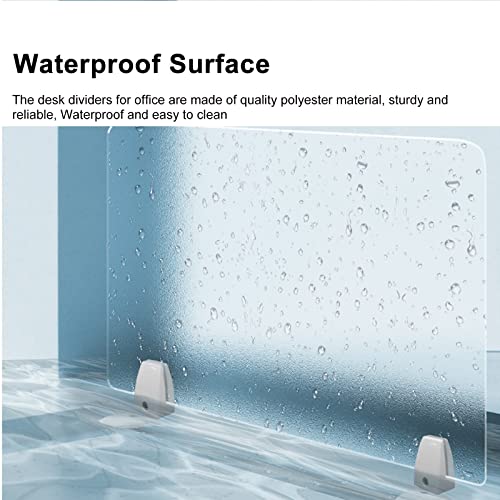 Desk Divider Acoustic Privacy Panel, Clamp-on Cubicle Wall 40x30cm O8577