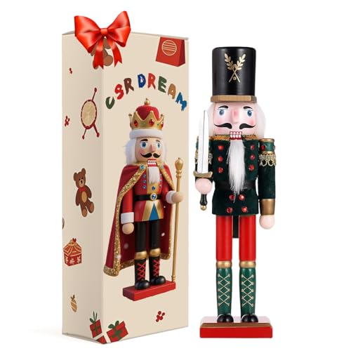 11.8 Inch Wooden Nutcracker Christmas Decor T403