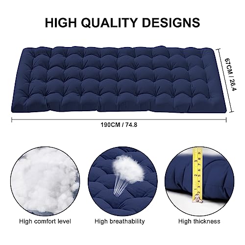 Camping Cot with Mattress, Portable Folding Bed with Carry Bag for Adults C4766