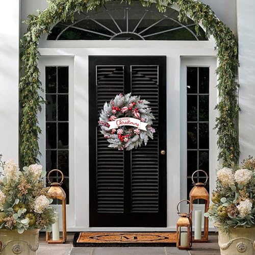 Soft Touch Green Norfolk Pine Christmas Wreath for Front Door E810109