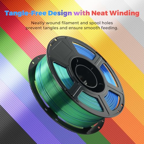 FLASHFORGE Silk PLA Filament 1.75mm, 1kg Spool V8381