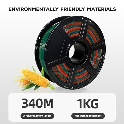 FLASHFORGE PLA Filament 1.75mm Burnt Titanium, Color Changeable 3D Printer Filament 1kg T433110