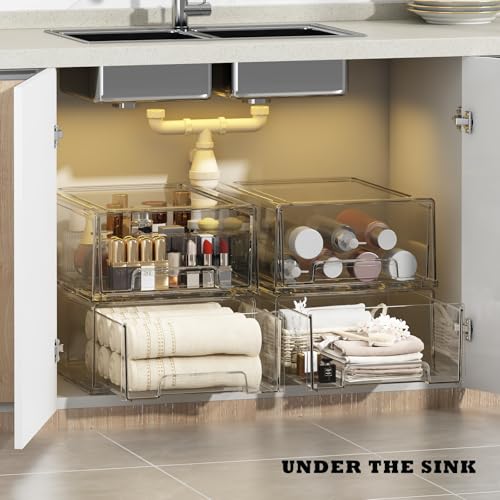 Desk Organizer with 5 Drawers, Plastic Storage Box for Office Supplies G663489