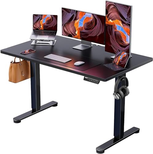 ErGear Height Adjustable Electric Standing Desk 48 x 24 Inches, Walnut S608