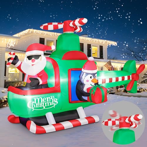 10 FT Inflatable Santa Claus with LED Lights for Outdoor Christmas Decor L40414