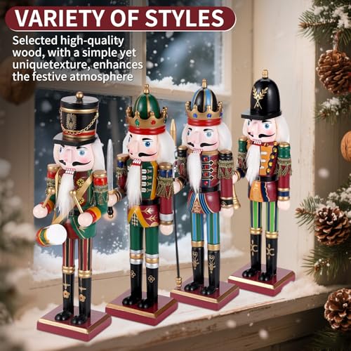 11.8 Inch Wooden Nutcracker Christmas Decor T403