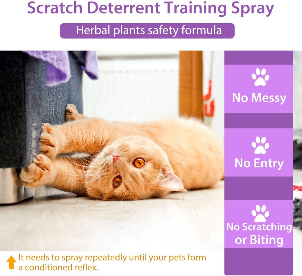 Cat Deterrent Spray, Natural Indoor & Outdoor Repellent for Pets L7893