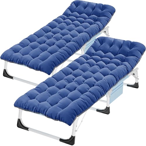 ABORON Oversized Folding Camping Cot for Adults, Double Layer 1200D, with Mat & Carrying Bag S2407