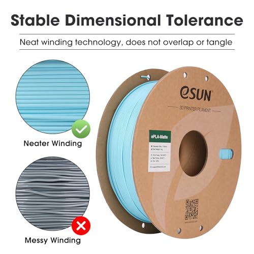 eSUN PLA+ Filament 1.75mm 3D Printer Filament, 1KG Spool, Fire Engine Red Q357