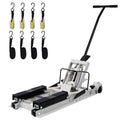 Hydraulic Motorcycle Lift Jack 1500 LBS, Foot-Operated Scissor Lift Table, Red H6166