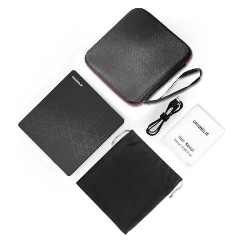 External CD DVD Drive for Laptop, USB 3.0 Type-C, Slim Portable Burner T70166