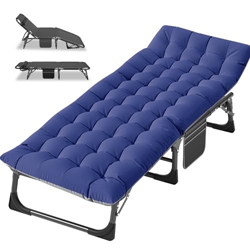 LILYPELLE Folding Camping Cot, Extra Wide Heavy Duty with Carry Bag Z15817