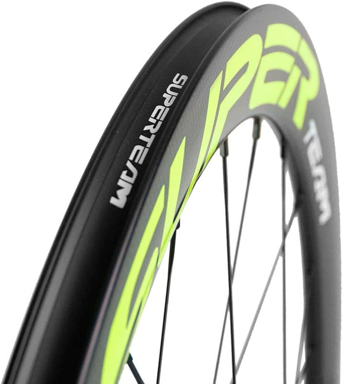 Superteam 50/23mm Carbon Wheelset 700c Clincher Fixed Gear Bike C2937