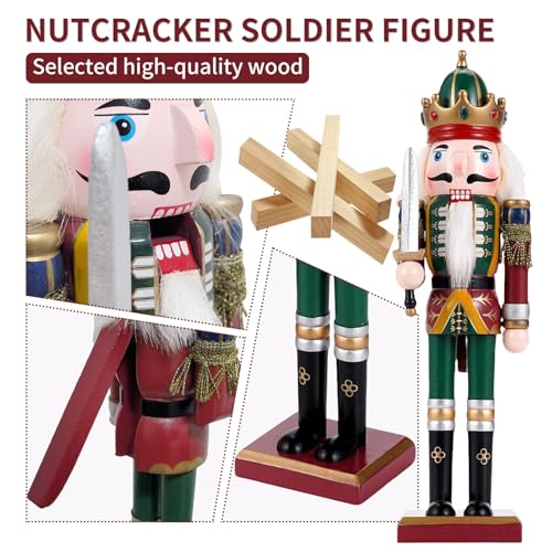 11.8 Inch Wooden Nutcracker Christmas Decor T403
