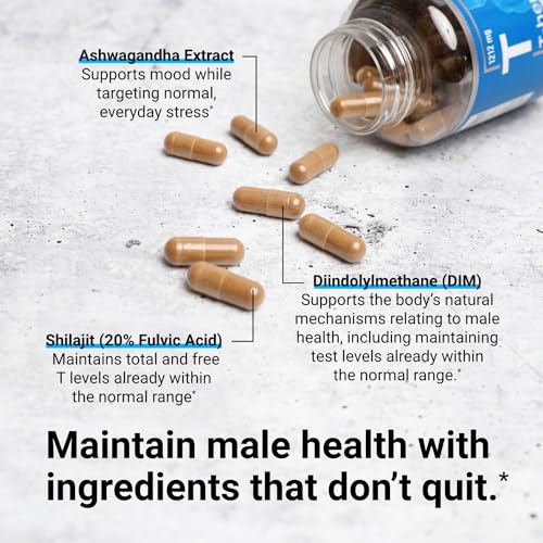 Essential Elements T-Hero Platinum Male Health Supplement, 60 Capsules G9205