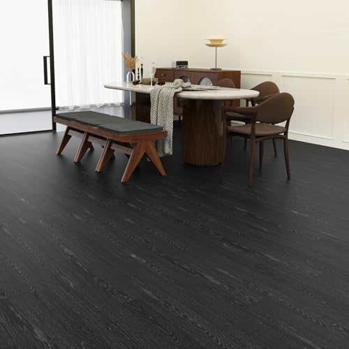 ATOPOSE Peel and Stick Vinyl Flooring 36pcs 6"×36" Wood Effect Waterproof D74600