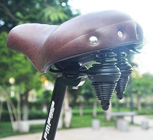 UPANBIKE Bike Saddle Super-Soft Comfortable Shock Absorption Widened Bicycle Seat L9523