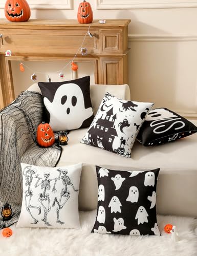 Christmas Pillow Covers 18x18 Set of 4, Double-Sided Print G493315
