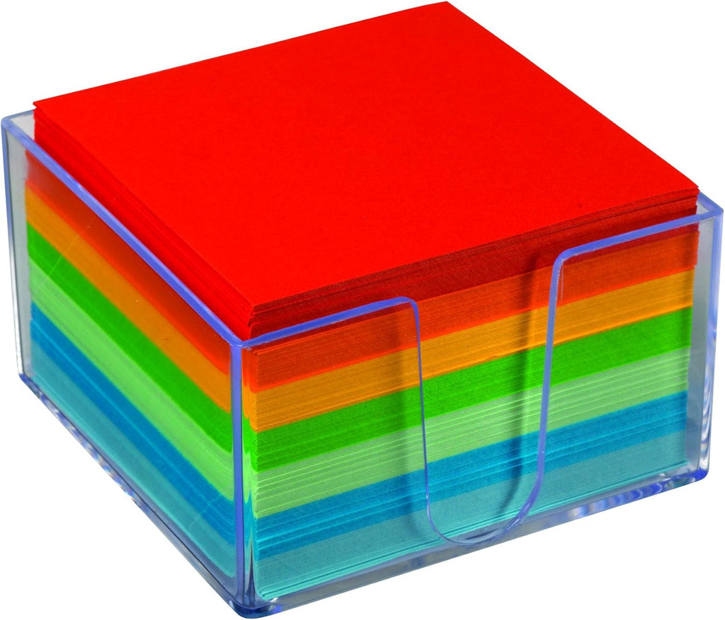 Staples® Assorted Colors Cube Memo Pad 500 Sheets J637