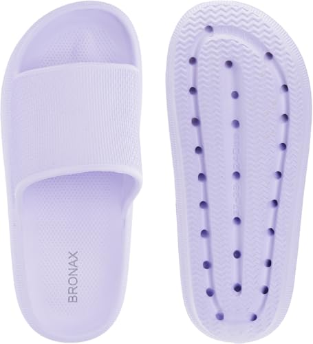 BRONAX Pillow Slippers for Women and Men, Cushioned Thick Sole B486351