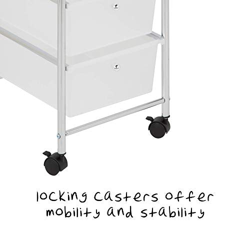 Honey-Can-Do Rolling Storage Cart with 12 Plastic Drawers J533829