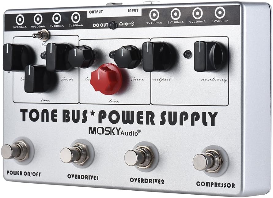 Mosky Multieffects Processor with 3 Effects Pedal and 8 Outputs N49372
