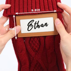 Cable Knit Christmas Stocking 18 Inch Red for Kids Holiday Fireplace Decor P481214