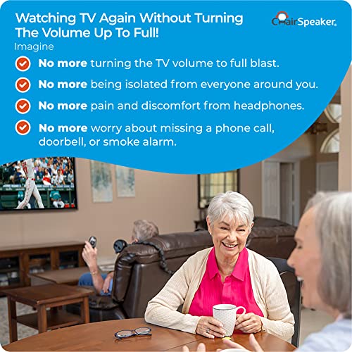 CS3 Wireless TV Speakers for Hearing Impaired, Voice Enhancing B53653