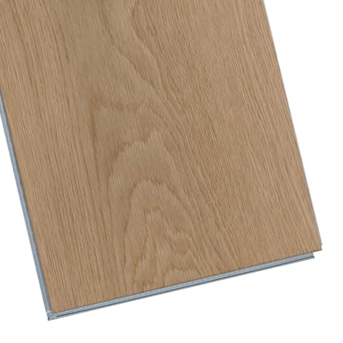 Interlocking Luxury Vinyl Flooring Wood-Look Planks SPC Rigid Core Waterproof Hickory Q852539