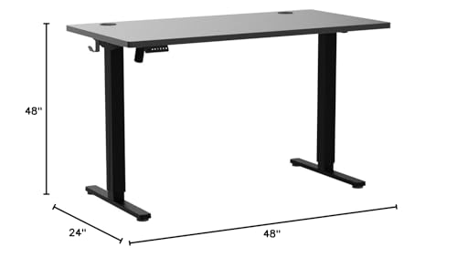 Adjustable Height Electric Standing Desk 55x24 Inch Black W5266