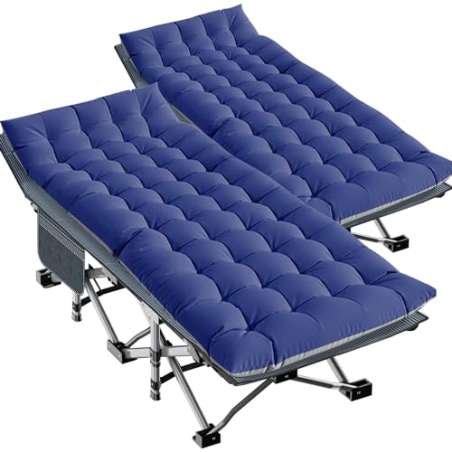 LILYPELLE Folding Camping Cot, Extra Wide Heavy Duty with Carry Bag Z15817