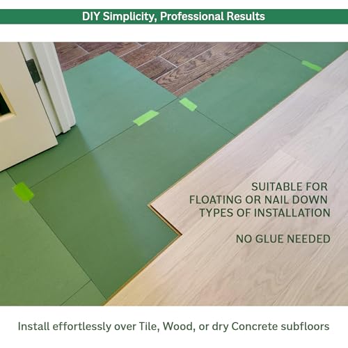 Wood Fiber Flooring Underlayment 3mm 40 Sq Ft for Laminate Vinyl Hardwood M70132