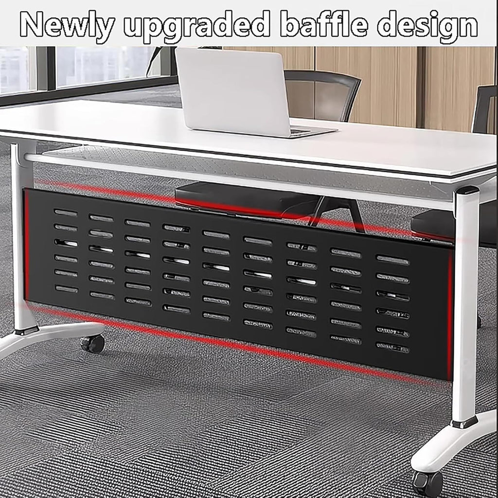 Foldable Conference Table with Casters for Meeting Rooms O33443