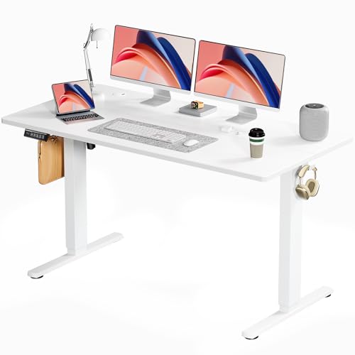 Adjustable Height Electric Standing Desk 55x24 Inch Black W5266