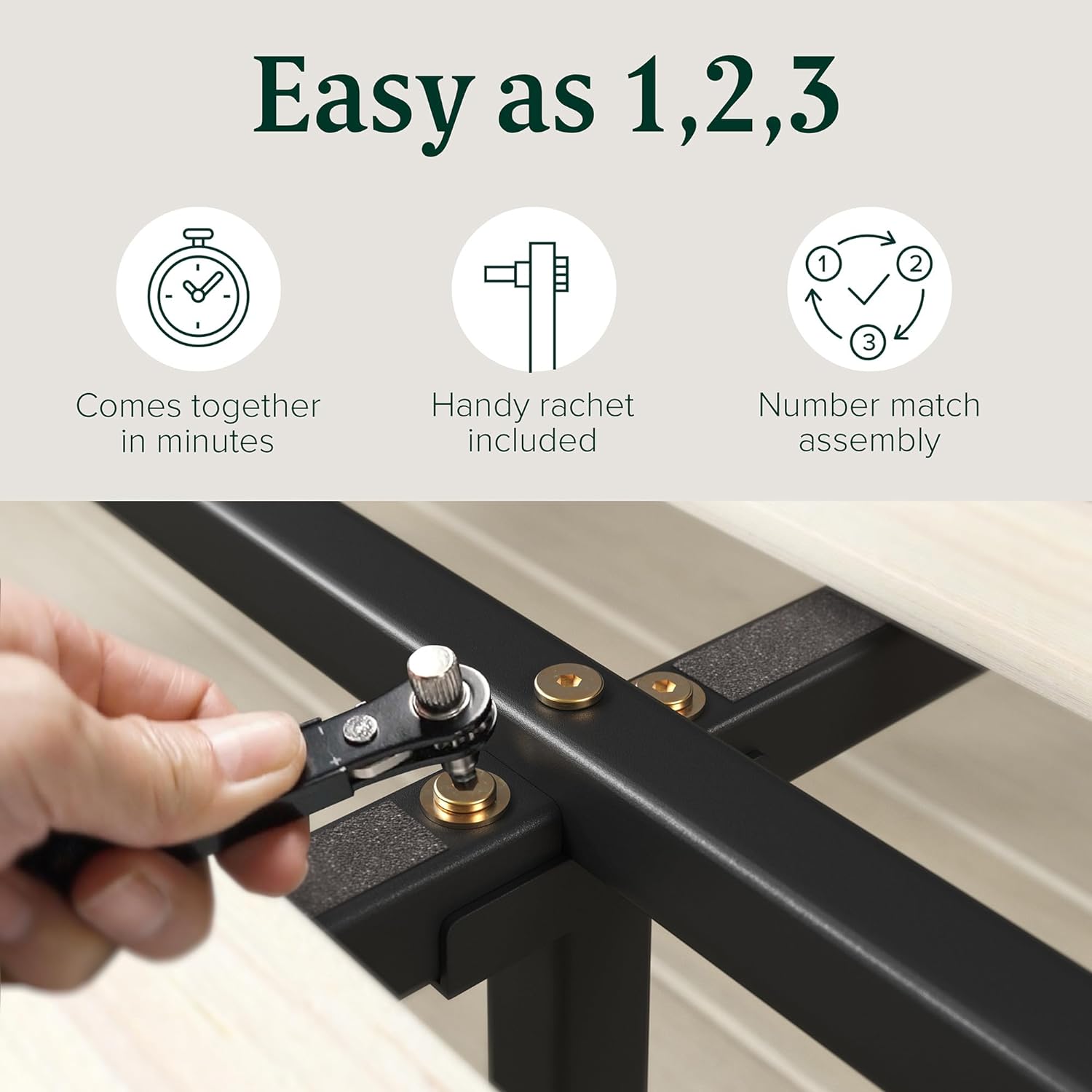 Zinus Ellie 14 Inch Bamboo Platform Bed Frame, Full M96471