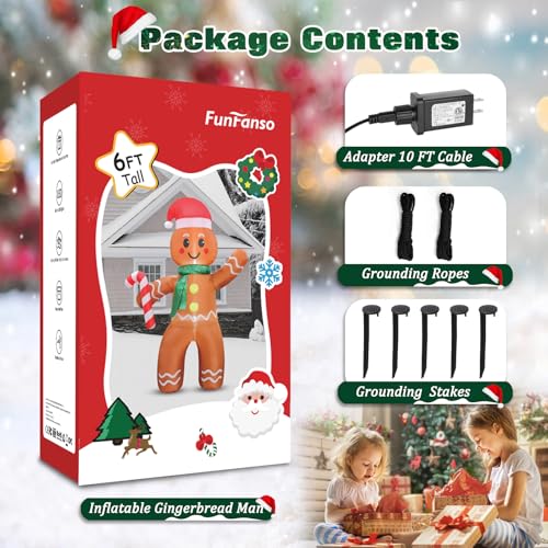10 FT Christmas Inflatables Snowman Outdoor Yard Decorations with LED Lights C52642