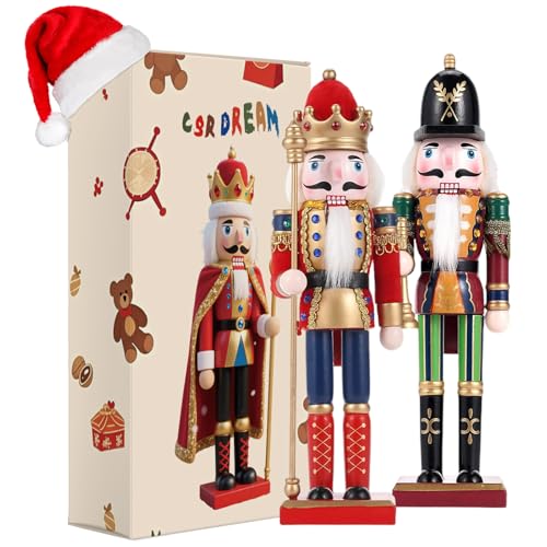 11.8 Inch Wooden Nutcracker Christmas Decor T403